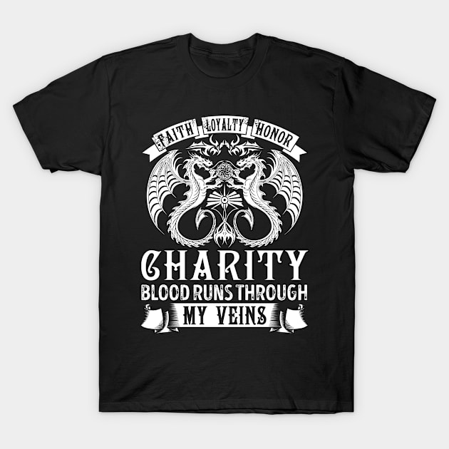 CHARITY T-Shirt by T-shirt with flowers
